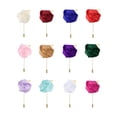 thumbnail image 3 of Boutonnieres de Rosa para Novio Alfileres de Boutonnieres para Hombres Ceremonia de Boda Aniversario Cena Formal Fiesta 12 Colores en Set, 3 of 5