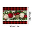thumbnail image 3 of Dmlowu Christmas Placemats Set of 4 - Heat Proof Christmas Place Mats for Dining Table, Non-Slip Table Mats for Party Holiday Decor, Merry Christmas Decorations Placemats, 3 of 8