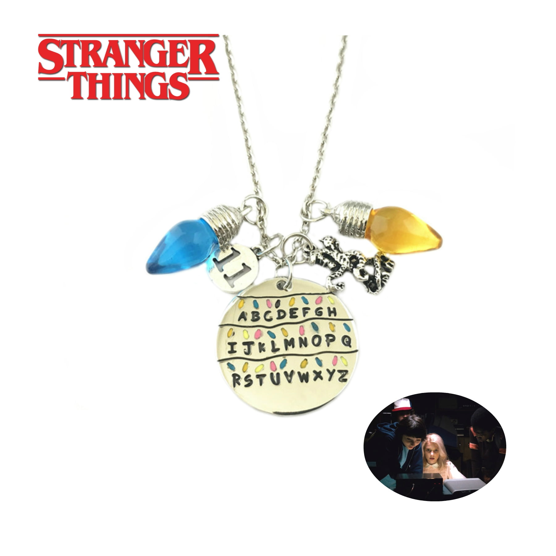 Superheroes Stranger Things Necklace Pendant ABCs TV Series Show Cosplay Jewelry by