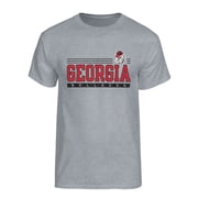 NCAA Men's Georgia Bulldogs Heather Gray Logo T-Shirt