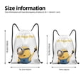 thumbnail image 2 of Pofeuu Minions for Water-Resistant 210D Drawstring Bag Compact Foldable Design Gym Yoga Travel Essentials Lightweight Carryall-Small, 2 of 6
