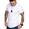 thumbnail image 1 of Playera Negra Para Hombre Cuello Redondo Manga Corta Lycra, 1 of 8