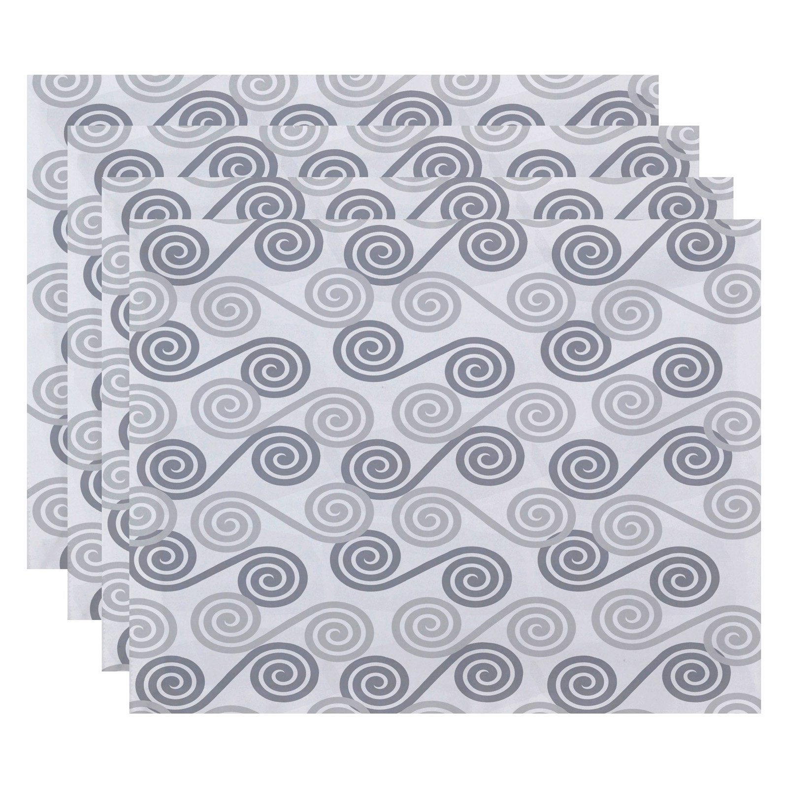 Simply Daisy 18" x 14" Rip Curl Geometric Print Placemat, Set of 4