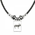 thumbnail image 1 of antílopes separados. collar a mano colgante de cuerda de cuero Unbranded M, 1 of 3