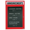 thumbnail image 3 of Aarco Products OADC4836HR 48 in. H x 36 in. W 1-Door Outdoor Enclosed Directory Board with Header - Red, 3 of 3