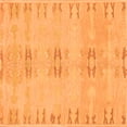 thumbnail image 1 of Ahgly Company Indoor Square Abstract Orange Modern Area Rugs, 8' Square, 1 of 4