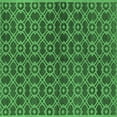 thumbnail image 1 of Ahgly Company Indoor Square Oriental Emerald Green Industrial Area Rugs, 6' Square, 1 of 4