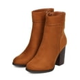 thumbnail image 5 of New Women Refresh Avenue-01 Faux Suede Round Toe Chunky Heel Ankle Boot, 5 of 5