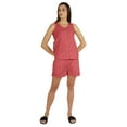 thumbnail image 5 of Bimba Solid 2 Pcs Nightwear Set For Womens Casual Sleeveless Loungewear Shirt & Short Sleepwear, 5 of 7