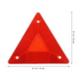 thumbnail image 2 of LEORX 10Pcs Red Triangle Reflectors Plastic Vehicle Rear Marker Boards for Enhanced Visibility, 2 of 7