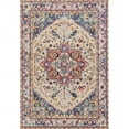 thumbnail image 5 of Westfield Home  Versailles Adelina Area Rug Orange/Blue 5'3" x 7'2" 5' x 8' Indoor Living Room, Bedroom, Dining Room Blue Rectangle, 5 of 5