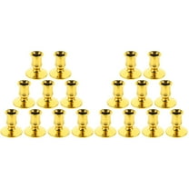 LOLIPPYY Pillar Candle Holder Golden Indoor 40Pcs 2.36x2.28x2.28in