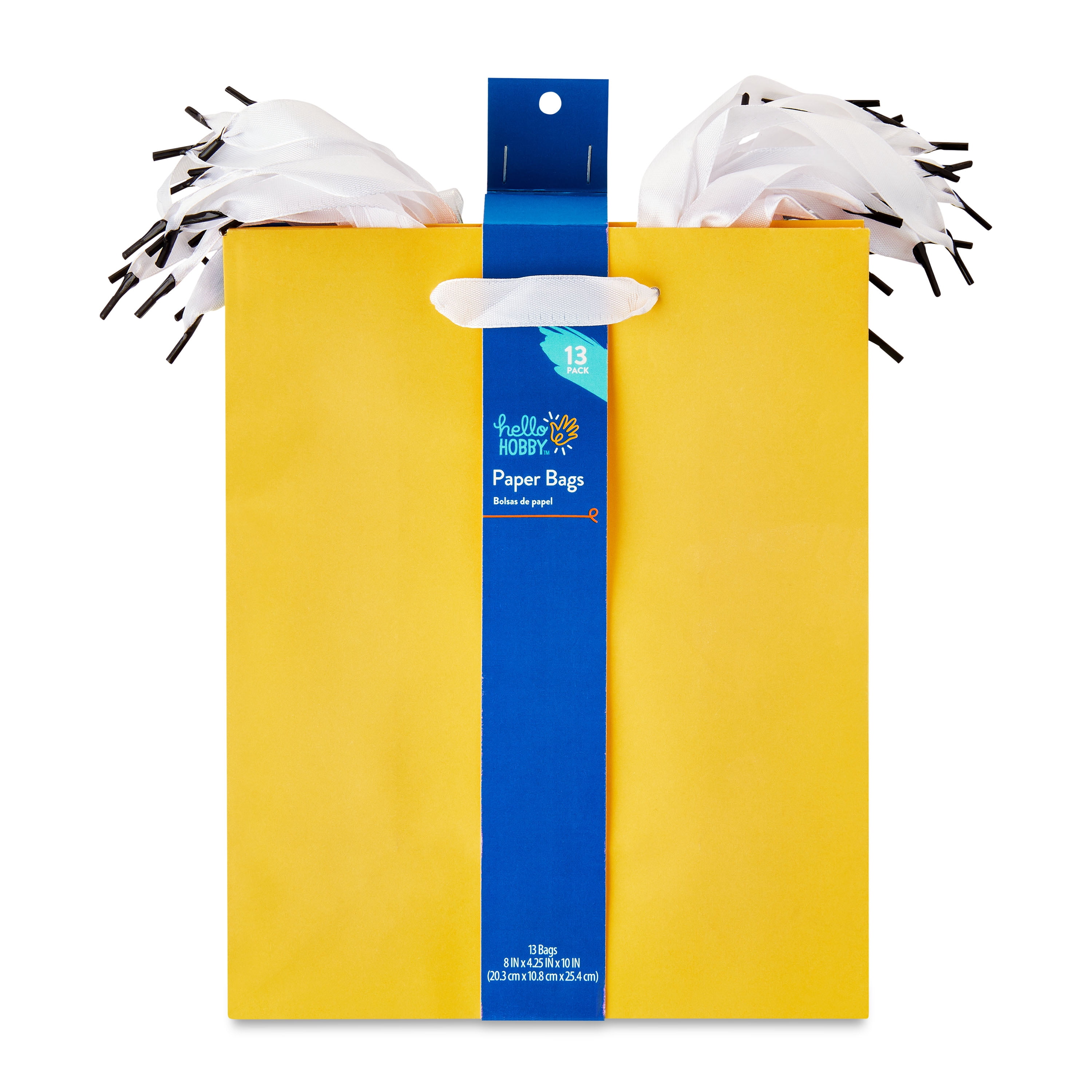 Hello Hobby Large Multicolor Paper Bags, 8" x 10", 13 Count