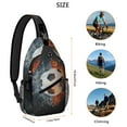 thumbnail image 2 of Star Constellation Sling Bag - Durable Shoulder Backpack for Travel - Anti-Theft Design with Space Geek Aesthetic, 2 of 5