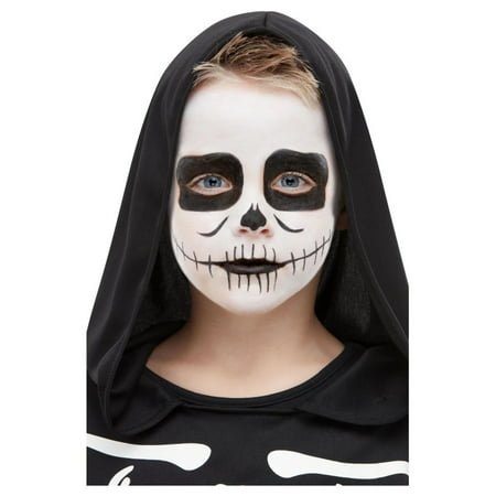 Black and White Skeleton Kit Unisex Halloween Makeup Costume