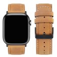 thumbnail image 2 of JM Compatible con la correa de Apple Watch - Marrón claro, 49 mm 45 mm 44 mm 42 mm Correa de repuesto de cuero compatible con Apple Watch Ultra Series 8 7 (45 mm) SE 6 5 4 (44 mm) 3 2 1 (42 mm) JM, 2 of 5