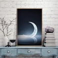 thumbnail image 3 of IDEA4WALL Framed Canvas Wall Art for Living Room, Bedroom Moon with Bright Canvas Prints for Modern Home Decoration Ready to Hang, 3 of 4