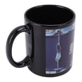 thumbnail image 5 of BIMZUC Vintage Drum Shape Coffee Mug 11 oz / 325 ml Ceramic Stainless Steel Cup with Spoon for Hot Cold Beverages Novelty Tea Cup Home Office Drinkware Black, 5 of 6