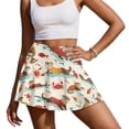 thumbnail image 3 of HELLHERO Otter Crab Pattern Tennis Skirt, Built-in Shorts Soft Golf Skorts 2 Side Pockets Athletic Skort for Jogging Yoga, 3 of 9