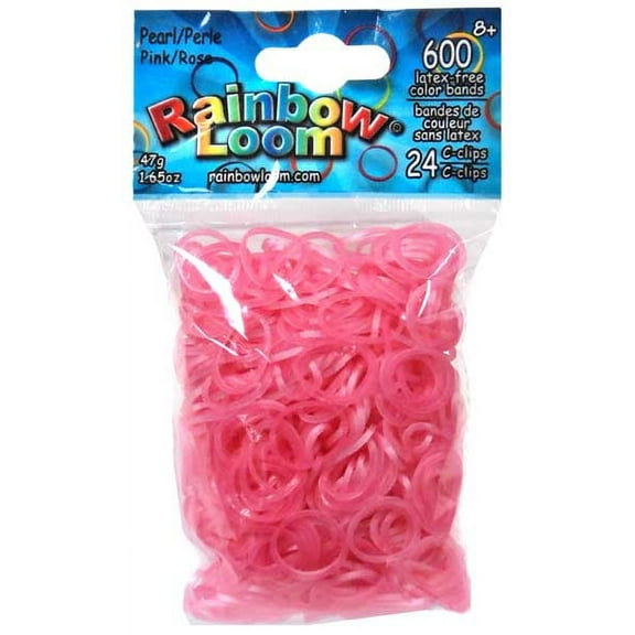 Rainbow Loom Pearl Pink Rubber Bands Refill Pack [600 ct]