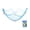 Moon White Blue, variant on Decorative Fish Net with 9 Shells, 78.7x39.4in Cotton Nautical Wall Decor for Home