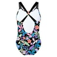 thumbnail image 4 of YiZYiF Big Little Girls One Piece Swimwear Sleeveless Wide Shoulder Straps Jumpsuit Bathing Suit Leaves 10, 4 of 5