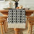thumbnail image 7 of Boho Table Runner with Tassels Home Decorate Christmas Macrame Cotton Linen Woven Table Runner Kitchen Dining Table Party, 7 of 7