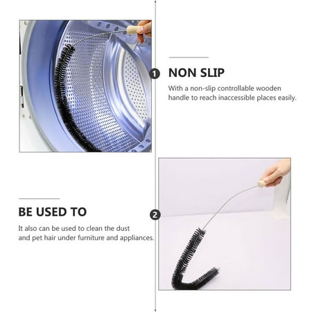 

Dryer Vent Cleaning Brush Vent Trap Cleaner Flexible Refrigerator Coil Brush
