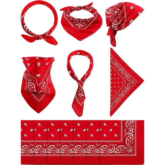 Konexial 12 Pack Neon Bandanas Paisley