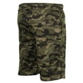 thumbnail image 3 of 9 Crowns Men's Fleece Camo Printed Shorts (OliveCamo, Medium), 3 of 3