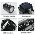 thumbnail image 4 of Lámpara de camping que funciona con energía solar, resistente al agua, con luminosidad regulable TOMSHOO Negro, 4 of 7