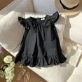 thumbnail image 2 of Fozruso Girls Dresses For School Girls' Knot Lace Edged Sleeveless Dress Sizes 6-7 Years, 2 of 4