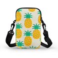 thumbnail image 2 of HELLHERO Pineapple Pattern Cross Body Purse with Zipper Closed Outdoor Daily Use Women Crossbody Small Bags Double Layer, 2 of 6
