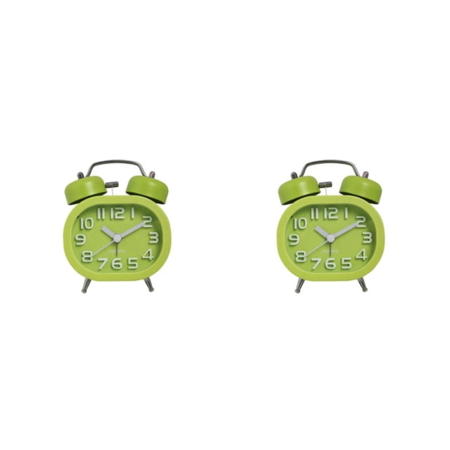 Reloj despertador Bearachild con espejo de cristal campana doble