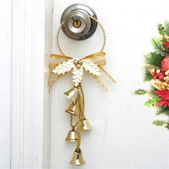 Sentmoon Todays Deals Clearance Sales Christmas Bells Christmas Tree Decorations Shopping Mall Window Holiday Double Bell Hanging Ornaments Sales Items for the Day