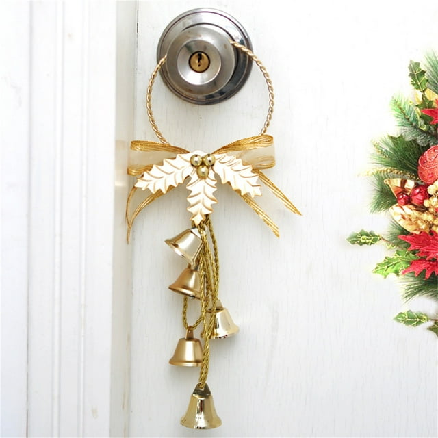 Fiudx Campanas Navideñas, Coloridas Decoraciones Navideñas, Diseño Doble para Colgar, Perfectas para Paredes y Puertas, Decoración Festiva Del Hogar, Proyectos de Manualidades, Regalo Especial, Inclu