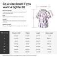 thumbnail image 5 of Goofa Lavender Flowers Printed Men's Casual Short-sleeved Shirt,Lightweight Breathable Button-down,Summer Casual men's top,Versatile Fashion shirt-4X-Large, 5 of 7