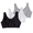 Black/ White/ Heather Grey, variant on Women's Tank Style Cotton Sports Bra, 3-Pack, Style-9012