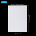 thumbnail image 2 of Uxcell 20 Mil Clear Binding Covers, 10Pcs for Report, White, 2 of 6