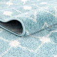 thumbnail image 6 of Rugs.com Moroccan Trellis Collection Rug – 8' x 10' Aqua Blue Medium Rug Perfect For Living Rooms, Large Dining Rooms, Open Floorplans, 6 of 7