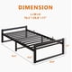 thumbnail image 2 of Base de Cama Individual de Metal con Marco de Acero Resistente y Moderno de Fácil Armado con Plataforma Espacio de Almacenamiento Debajo Antideslizante sin Ruido, 2 of 4