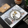 thumbnail image 7 of Placemat New Year Snow Merry Christmas Tree Truck 4/6pcs Pads Kitchen Accessories Dining Table Mat Coaster Festival Tableware, 7 of 7