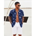 thumbnail image 6 of COOFANDY Summer Beach Shirts for Men Floral Button Down Shirt Hawaiian Shirt for Men Short Sleeve, 6 of 6