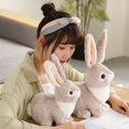 thumbnail image 2 of Juguete de peluche de conejo de simulación realista de 32/40cm, decoración del hogar de alta calidad, regalo de cumpleaños para niños zhangyuxiang LED, 2 of 2