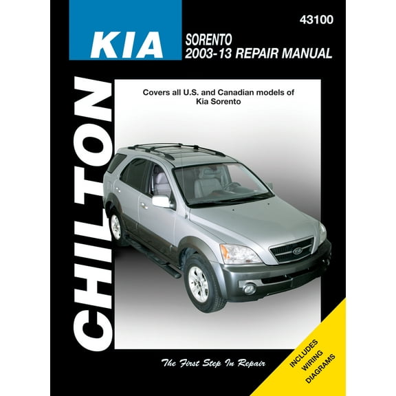 Kia for all models of Sorento (2003-13) Chilton Repair Manual (USA) ^
