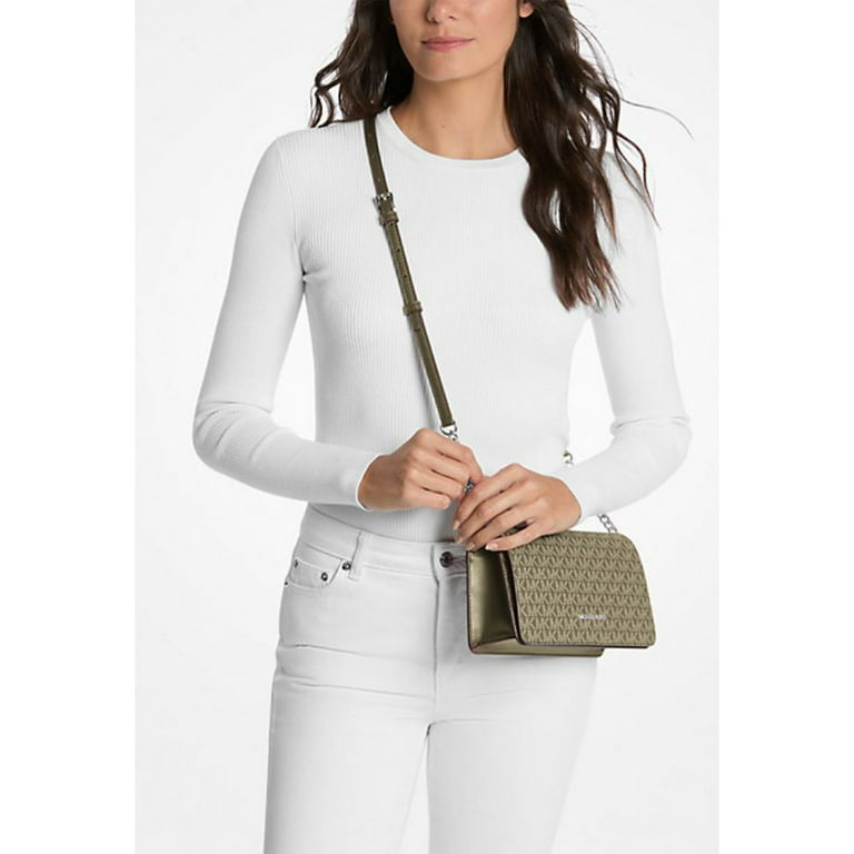 Michael Kors Women's Jet Set Signature Logo Crossbody Bag (Olive