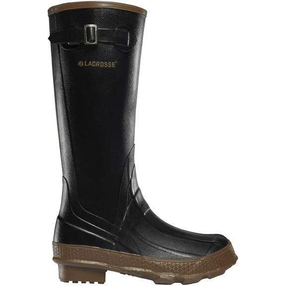 Lacrosse Women's Grange 14" Black/Tan Waterproof Boot, Size 5, Durable Outdoor Footwear (631129-05)