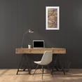 thumbnail image 3 of Greene, Taylor 14x24 White Modern Wood Framed Museum Art Print Titled - CIRCLE AROUND PANEL II, 3 of 4