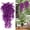 04# Purple, variant on HOARBOEG 2 Pack Artificial Hanging Plants, 29.9in Fake Ivy Vines for Indoor Outdoor Wall Decor, Home, Office, Patio, Shelf, and Garden Greenery Decoration, UV Resistant Plastic Faux Plants