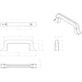 thumbnail image 3 of 3" CTC Callie Cabinet Pull - Brushed Pewter, 3 of 7